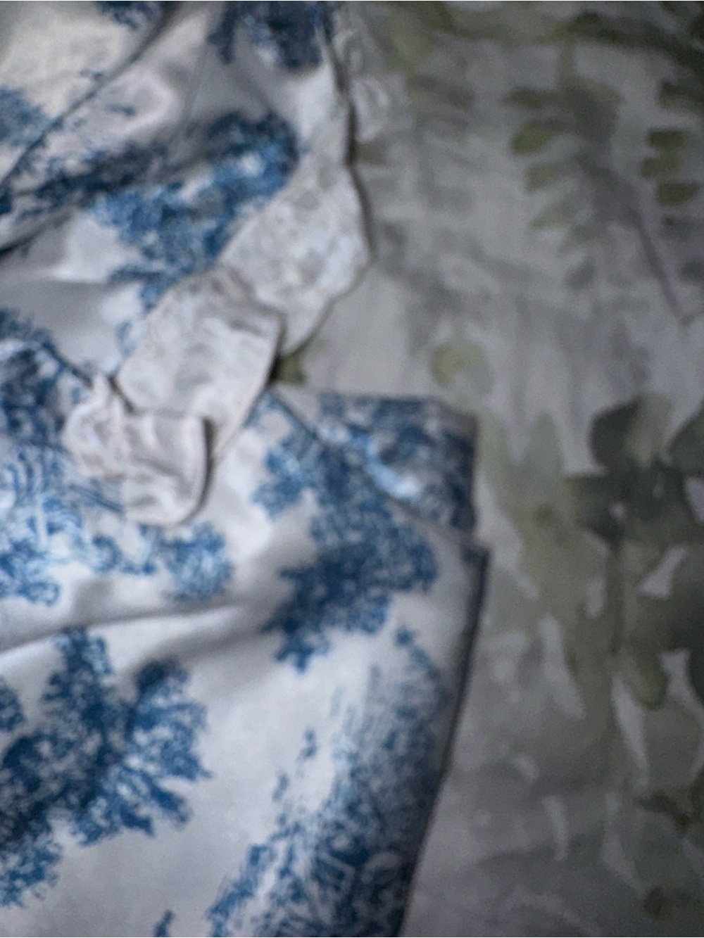 New Women's Blue Toile Short Pajama Set SZ MD - Picture 10 of 12